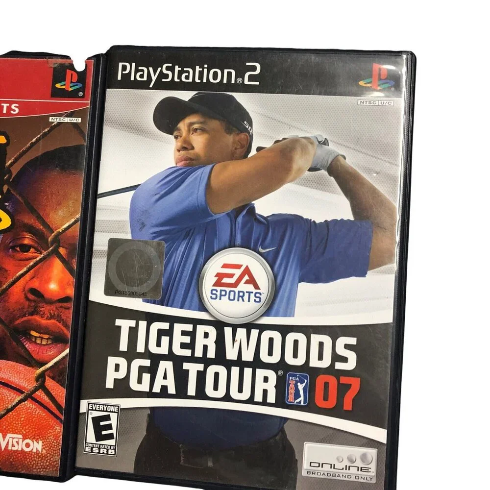 Sony playstaion PS2 PC Video Game Lot tiger woods gold basketball Untested